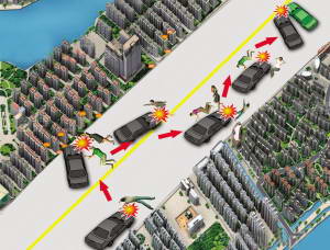 事故现场示意图